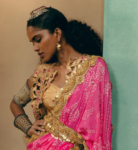 Ginni Bandhej Saree