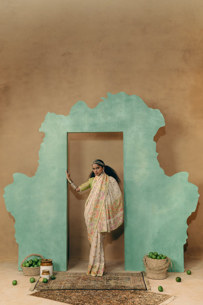 Bagh Bandhej Saree