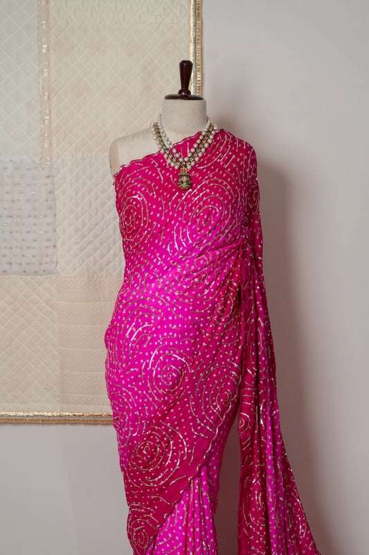 Chhavi Rai Bandhej Saree