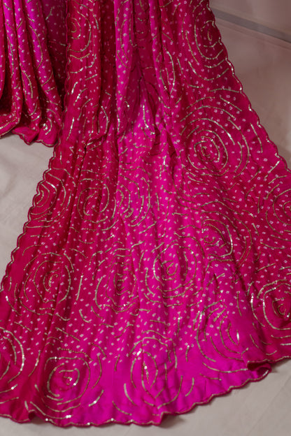 Chhavi Rai Bandhej Saree