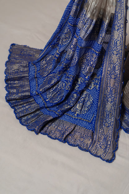 Indrajaal Bandhej Banarasi Saree