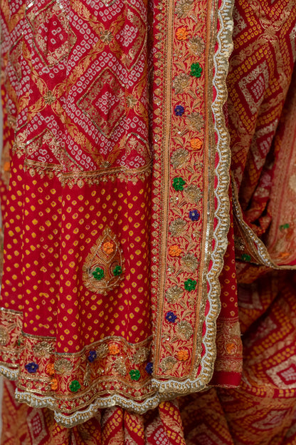 Raga Bandhej Saree