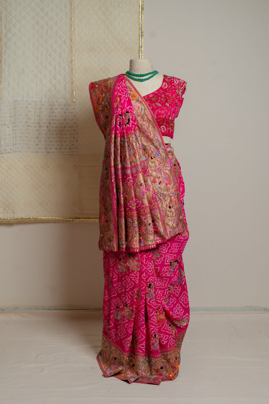Prem Ras Bandhej Saree