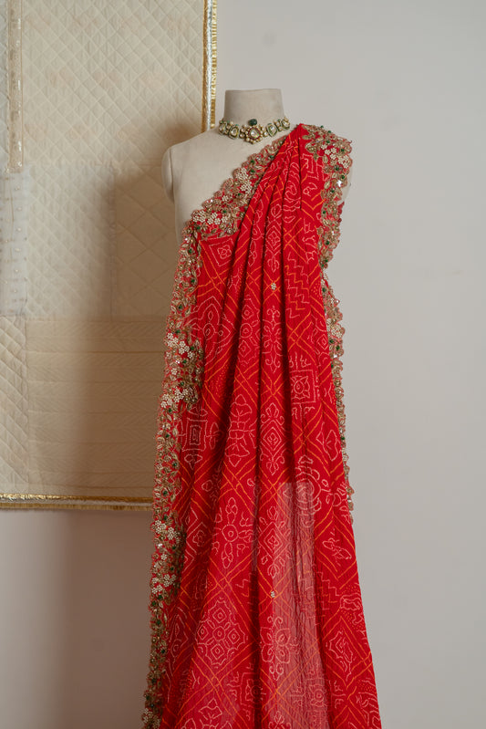 Raktima Bandhani Dupatta