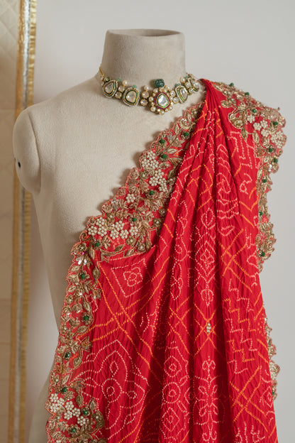 Raktima Bandhani Dupatta