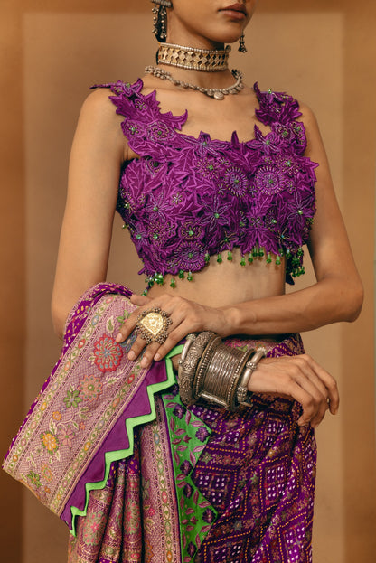 Tarang Bandhej Saree